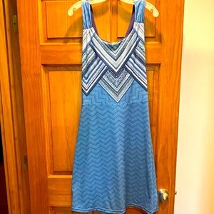 Prana Blue XL sun dress with built in bra
